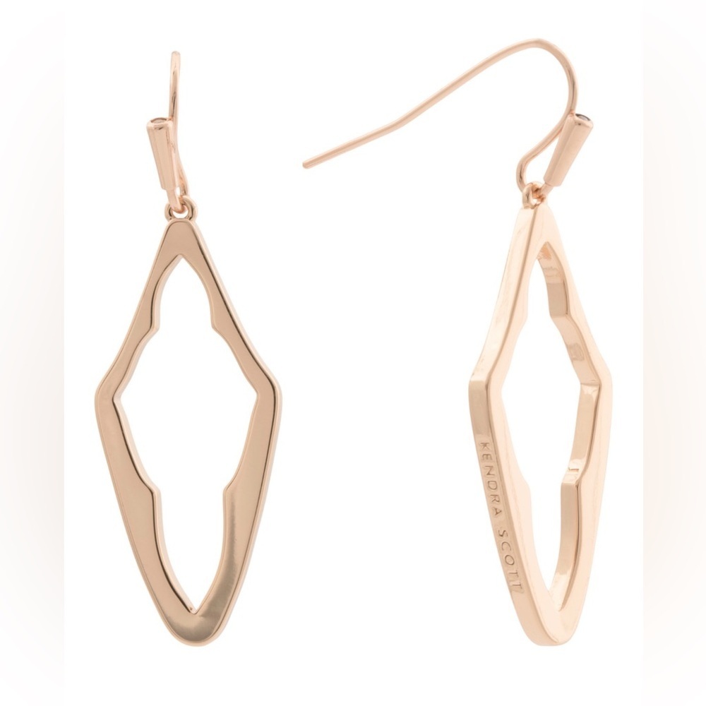 NWT Kendra Scott Rose Gold Eloganted Hoop